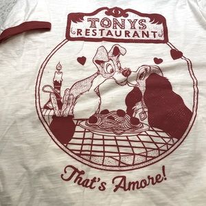 NWT Disney Tony’s Lady and the Tramp tshirt